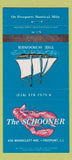 Matchbook Cover - Schooner Seafood Freeport LI NY 30 Strike