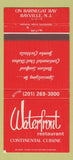Matchbook Cover - Waterfront Restaurant Bayville NJ 30 Strike