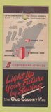Matchbook Cover - Old Colony COOP Bank Providence RI 21 Strike Feature