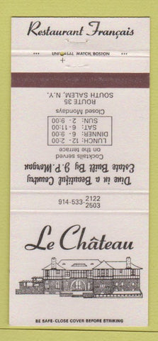 Matchbook Cover - Le Chateau Restaurant French South Salem NY 30 Strike