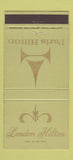 Matchbook Cover - London Hilton Paris 30 Strike GREEN
