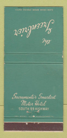Matchbook Cover - Greenbrier Motor Hotel Sacramento CA WORN 30 Strike