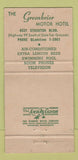 Matchbook Cover - Greenbrier Motor Hotel Sacramento CA WORN 30 Strike