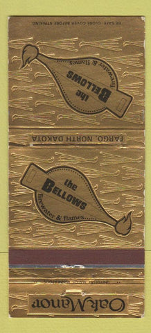 Matchbook Cover - Oak Manor Bellows Fargo ND 30 Strike
