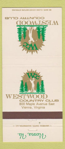 Matchbook Cover - Westwood Country Club Vienna VA 30 Strike