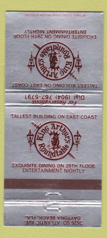 Matchbook Cover - King Arthur's Round Table Daytona Beach FL 30 Strike