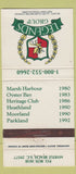 Matchbook Cover - Legends Group Golf Myrtle Beach SC 30 Strike
