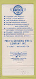 Matchbook Cover - Pacific Grinding Wheels Everett WA WEAR 30 Strike