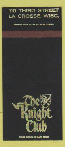 Matchbook Cover - Knight Club LA Crosse WI 30 Strike