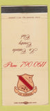 Matchbook Cover - La Canada Country Club CA 30 Strike