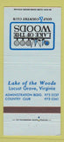 Matchbook Cover - Lake of the Woods Golf Country Club Locust Grove VA 30 Strike