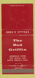 Matchbook Cover - Red Griffin Santa Monica CA WEAR 30 Strike
