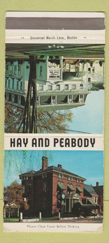 Matchbook Cover - Hay and Peabody Funeral Scarborough ME Portland 30 Strike