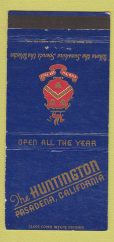 Matchbook Cover - Huntington Pasadena CA 30 Strike