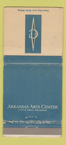 Matchbook Cover - Arkansas Arts Center Little Rock AR WORN 30 Strike