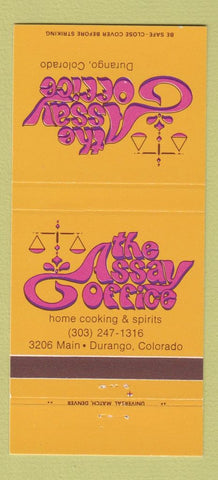 Matchbook Cover - Assay Office Durango Colorado 30 Strike