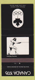 Matchbook Cover - 1976 Olympics Canada Fencing BLACK 30 Strike