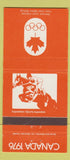 Matchbook Cover - 1976 Olympics Canada Equestrian sports ORANGE 30 Strike