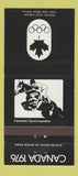 Matchbook Cover - 1976 Olympics Canada Equestrian sports BLACK 30 Strike