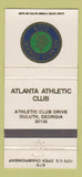 Matchbook Cover - Atlanta Athletic Club Duluth GA  30 Strike