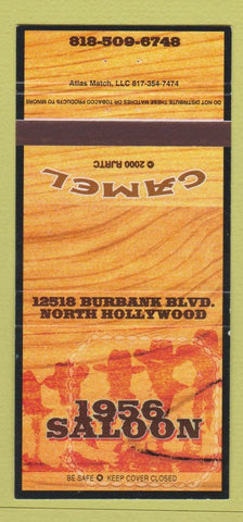 Matchbook Cover - 1956 Saloon North Hollywood CA Camel Cigarettes 30 Strike