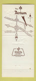 Matchbook Cover - Atrium Restaurant Rolling Meadows IL 30 Strike