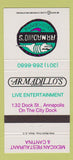 Matchbook Cover - Armadillo's Chile Chomper Mexican Annapolis MD 30 Strike