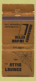Matchbook Cover - Attic Lounge Englewood Colorado WEAR 30 Strike