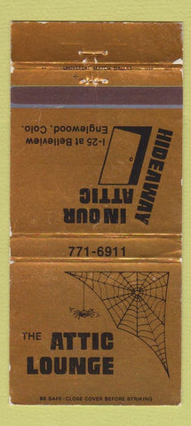 Matchbook Cover - Attic Lounge Englewood Colorado WEAR 30 Strike