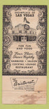 Matchbook Cover - Silver Slipper Casino Las Vegas NV WORN 30 Strike