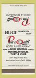 Matchbook Cover - Pen & Quill Hotel Restaurant Manhattan Beach CA 30 Strike