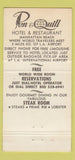 Matchbook Cover - Pen & Quill Hotel Restaurant Manhattan Beach CA 30 Strike