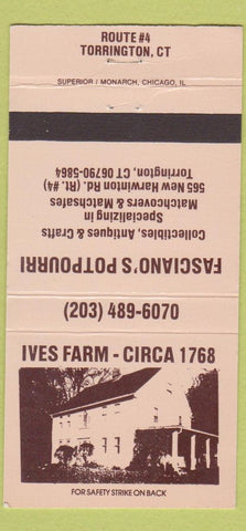 Matchbook Cover - Fasciano's Potpourri Torrington CT 30 Strike