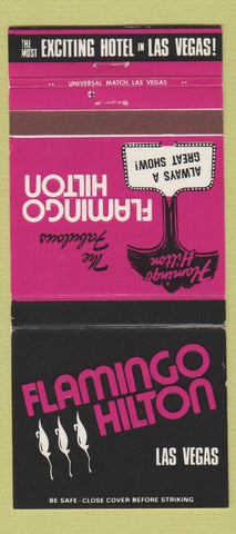 Matchbook Cover - Flamingo Hilton Las Vegas NV Casino 30 Strike