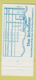 Matchbook Cover - Schooner Seafood Freeport LI NY 30 Strike