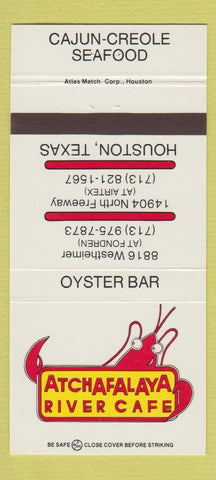 Matchbook Cover - Atchafalaya River Cafe Houston TX 30 Strike
