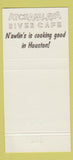 Matchbook Cover - Atchafalaya River Cafe Houston TX 30 Strike