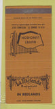 Matchbook Cover - LA Hacienda Redlands CA Mexican 30 Strike