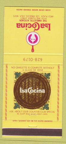 Matchbook Cover - LA Cocina Omelet Kitchen Los Angeles CA 30 Strike