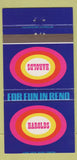 Matchbook Cover - Harolds Club Casino Reno NV 30 Strike