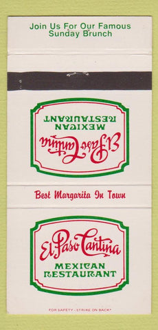 Matchbook Cover - El Paso Cantina Mexican Long Beach Torrance CA 30 Strike