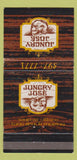 Matchbook Cover - Jungry Jose Mexican Food Long Beach CA 30 Strike