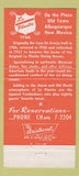 Matchbook Cover - La Placita Mexican Albuquerque NM 30 Strike