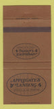Matchbook Cover - Applegate's Landing Pizza 30 Strike
