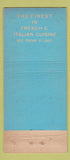 Matchbook Cover - Anton's Restaurant Miami FL WORN 21 Strike Feature