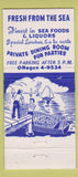 Matchbook Cover Blue Moon Restaurant New York City Long Island 21 Strike Feature