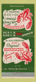 Matchbook Cover - Bookbinders Seafood Philadelphia PA 30 Strike