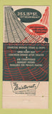 Matchbook Cover - Bookbinders Seafood Philadelphia PA 30 Strike