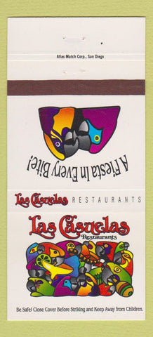 Matchbook Cover - Las Casuelas Restaurants Palm Springs Desert CA 30 Strike