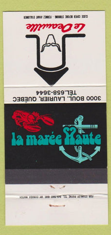 Matchbook Cover - Le Deauville Restaurant Quebec QC 30 Strike